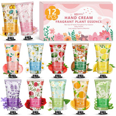 BESNEL 12-pack crema de manos regalo con fragancias variadas para cuidado diario