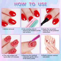 Besnel empuja cutículas con cabeza triangular para ajustes finos.