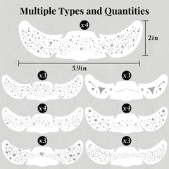 BESNEL parches de pecas en forma de estrellas para efecto luminoso