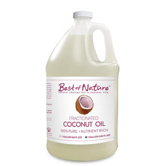 Best of Nature Aceite coco fraccionado, botella vertida: hidratación ligera sin grasa para piel y cabello.