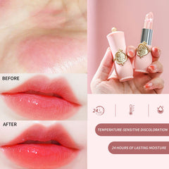 BestLand labial gel floral lavanda, tono que evoluciona durante el día.