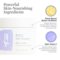 Aplicación en la ducha con Better Not Younger Silver Lining distribuye uniformemente