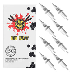 Cartuchos desechables BIGWASP de 50 piezas, mezcla RL para delineado preciso y suave