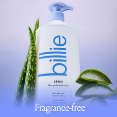 Billie Sensi Loción con alantoína para reparar suavemente la piel