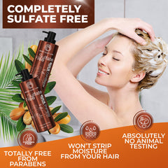 BINGO HAIR CARE brillo deslumbrante, textura sedosa en el cabello.