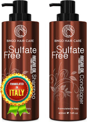 BINGO HAIR CARE champú argán en botella, hidratación profunda para el cabello.