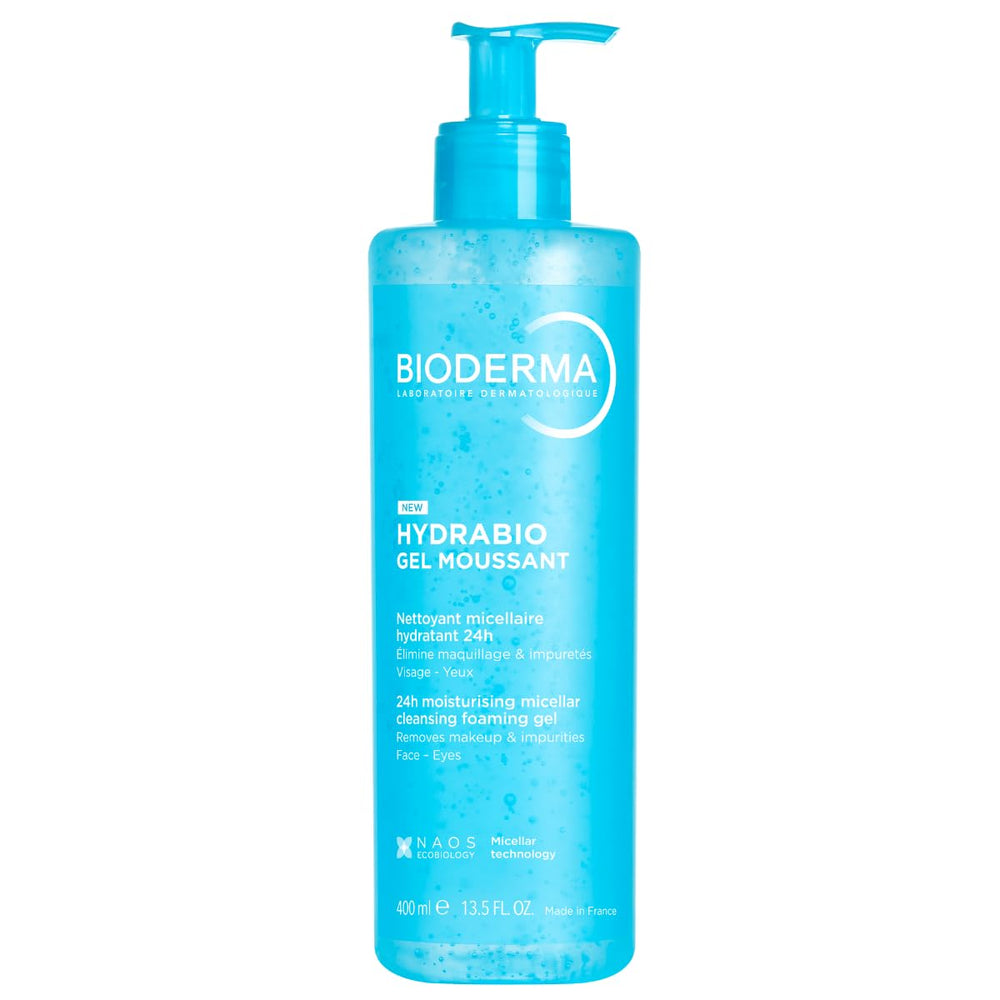Bioderma Hydrabio espuma limpiadora para rostro, elimina impurezas con suavidad y frescura.