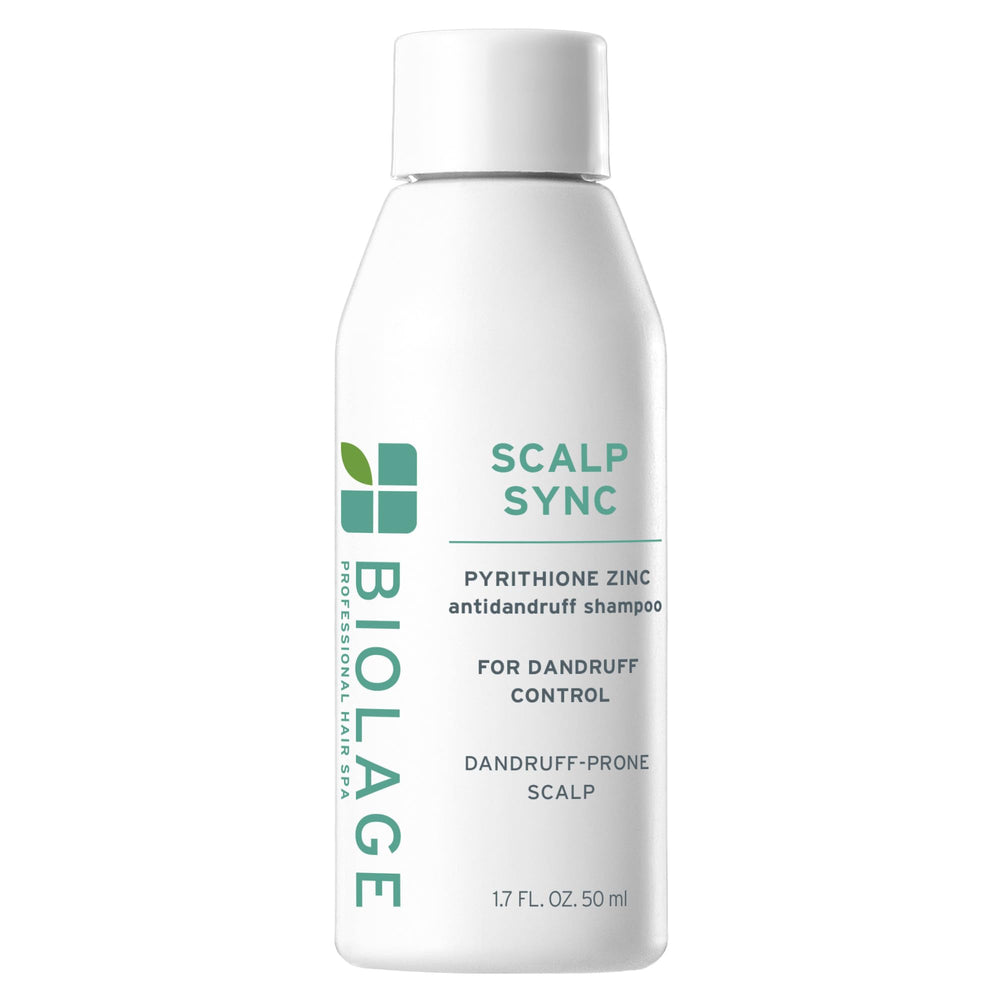 Biolage cuero cabelludo sincronizacion champú anticaspa en botella para uso diario.