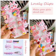 BIUCHY clip arcoiris para pelo, alegre acabado y sujecion suave para cabello fino.
