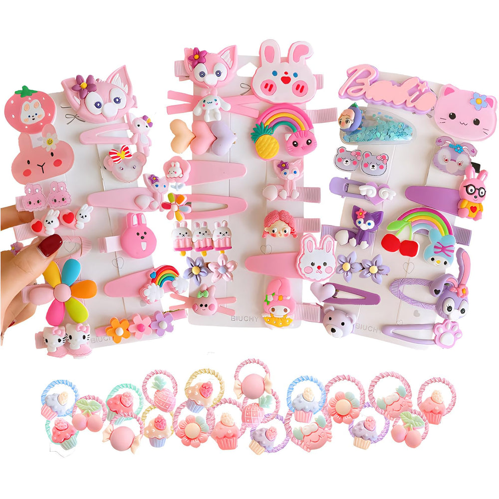 BIUCHY clip flor de pelo para niñas, añade encanto y mantiene peinado estable.