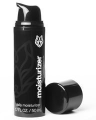 Black Wolf gel hidratante para hombre, bote de 50 ml, hidratación suave para piel grasa.