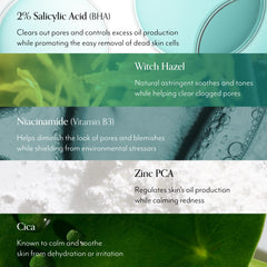 Tonifica y calma la piel con hamamelis y cica en Bliss Clear Genius