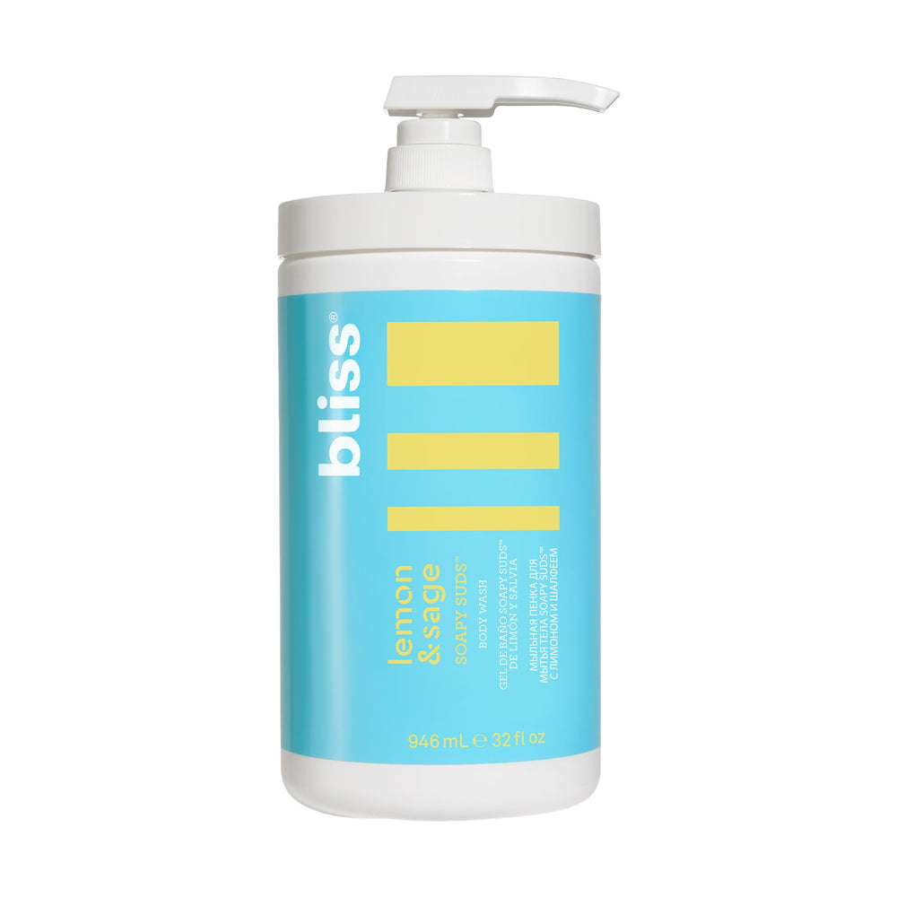 Bliss Soapy Suds: empaque fragancia limón y salvia para ducha revitalizante