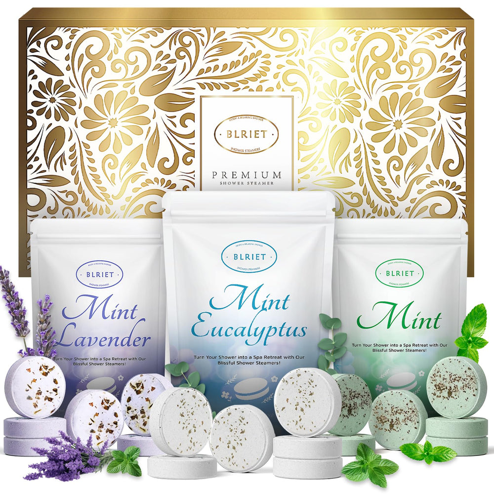 BLRIET bombas ducha mentoladas con lavanda para relajación diaria