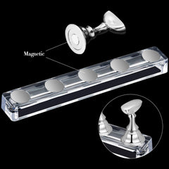 Blulu, base de cristal magnética para fijación estable.