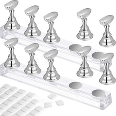 Blulu, soportes de uñas acrílicas magnéticos para práctica y exhibición.