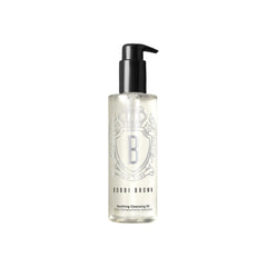 Bobbi Brown Aceite limpiador calmante en botella para piel suave y maquillaje resistente al agua.