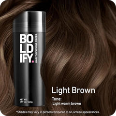 Boldify Fibras para Cabello 56-5g aplicación rápida para mayor volumen inmediato.