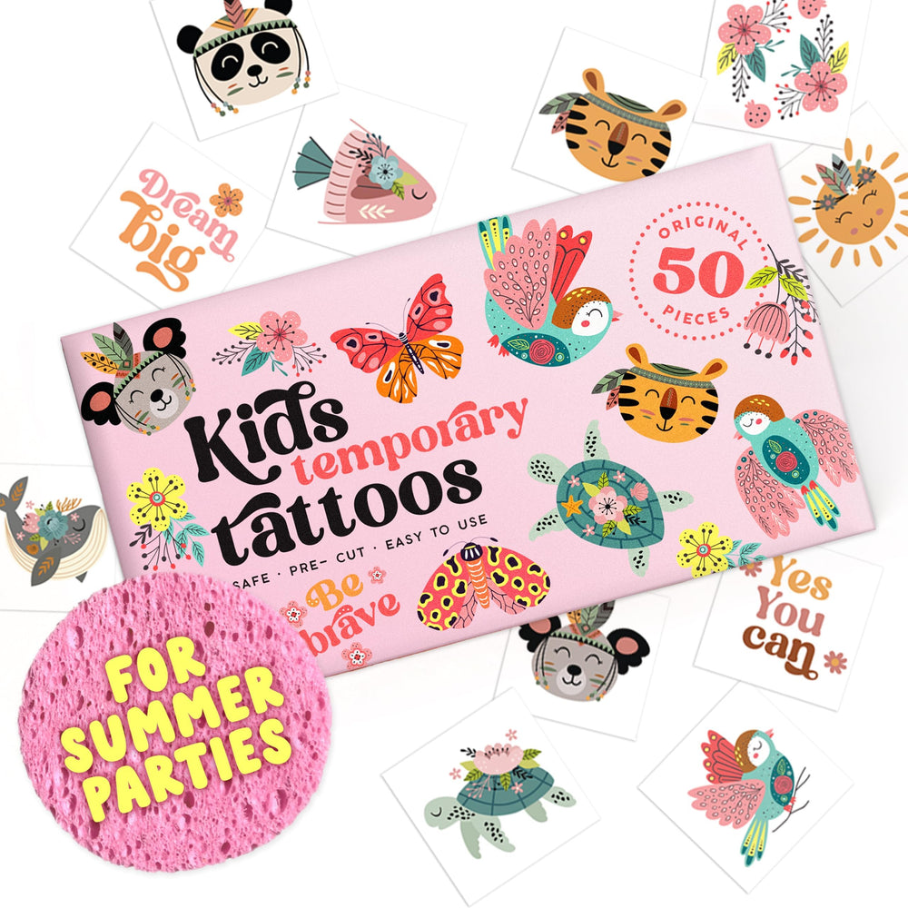 Bonbaloo tatuajes para niños mar infantil: diseño seguro y divertido para piel sensible.