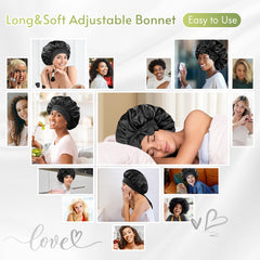 BONNET QUEEN material de seda transpirable para cabello suave