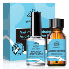 Born Pretty Deshidratante y Primer: empaque claro listo para uso profesional
