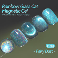 Efecto magnético en gel azul de Born Pretty para diseños únicos.