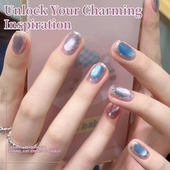 Born Pretty esmalte gel pastel translúcido con magnetismo para uñas.