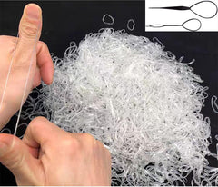 Borsicge bandas elásticas para cabello transparentes, uso diario sin marcas