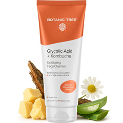 Botanic Tree Kombucha Exfoliante Facial: envase visible listo para uso diario.