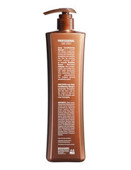 Textura cremosa de la mascarilla Brazilian Blowout que envuelve cada hebra