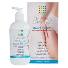 Bruizex gel corporal para drenaje linfático diario durante la ducha.