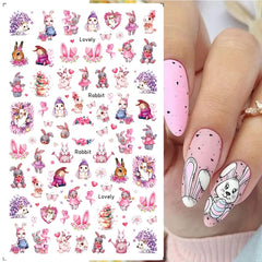 BSBTBZ adhesivos de uñas con dibujos de animales para decoraciones rápidas