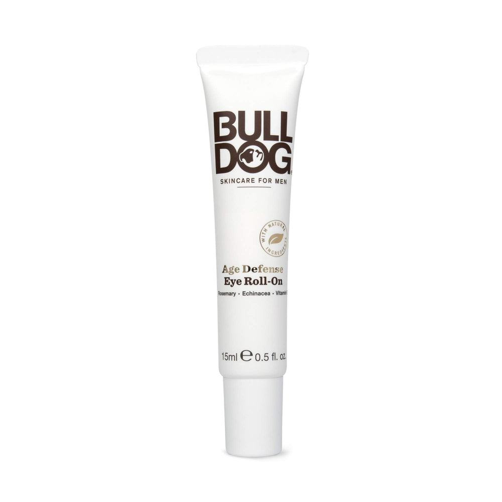 Bulldog Defensor de la Edad en el contorno de ojos para iluminar.
