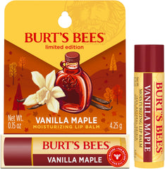 Burt's Bees bálsamo labial vainilla-arce en blíster, hidratación suave