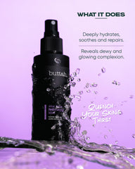 Buttah Aloe Rose Bruma Refrescante, aplicación en mano para retoques diarios.