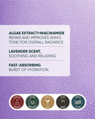 Buttah Aloe Rose Bruma Refrescante en rostro, ideal después de la limpieza.