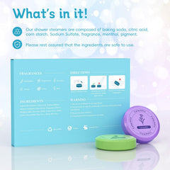 CalmNFiz: tableta menta para ducha, sensación fresca y vigorizante.