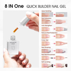 CANNI aplicacion suave del gel de construccion para principiantes sin rayas.