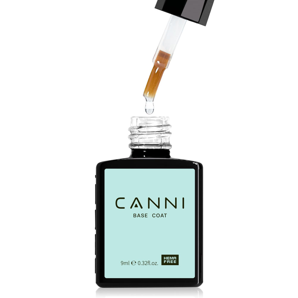 CANNI Gel Base Coat, botella de 9 ml lista para manicura duradera