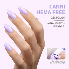 Gel CANNI púrpura de alta pigmentación para uñas