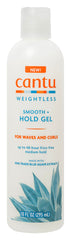 Cantu gel ligero para rizos: botella y aplicación para definir con control suave.