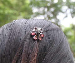 Carede clip mariposa cristal brillo para uso diurno y eventos
