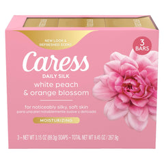 Caress barra seda diaria: espuma cremosa y piel suave.