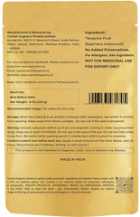 Carmel Organics polvo Soapnut etiqueta, ingrediente natural para cuidado diario del cabello