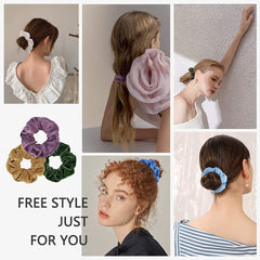 Goma para cabello Cehomi de terciopelo suave en colores variados para combinar.