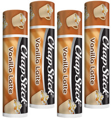 ChapStick Vanilla Latte Edición Limitada, envase compacto para viaje, hidratación suave.