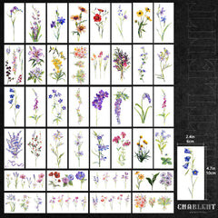 CHARLENT tatuajes lavanda acuarela: toque floral elegante para muñeca.