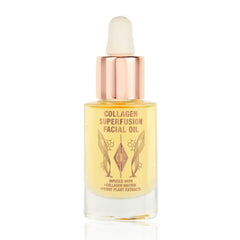 Charlotte Tilbury Colageno Superfusion, frasco frontal, brillo natural para la piel.