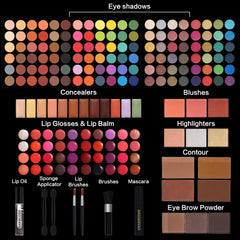 CHARMCODE paleta 186 colores sombras, amplia selección para looks.