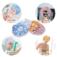 Gorra de ducha CHFONG patrón sandía ideal para tratamientos faciales en casa